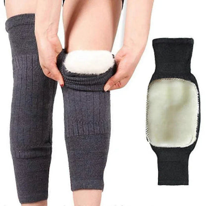 1 Pair Winter Wool Knee Pads Warm