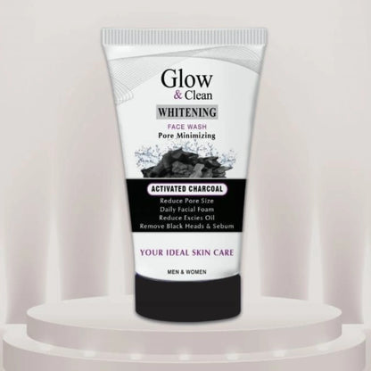 New Arrival Glow & Clean Charcoal Face Wash | Deep Cleansing Oil Control & Pore Care