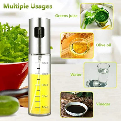 Food-grade Glass Oil Spray Transparent Vinegar Bottle for Cooking
