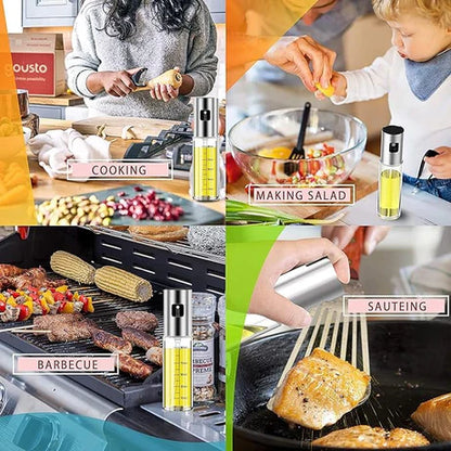 Food-grade Glass Oil Spray Transparent Vinegar Bottle for Cooking