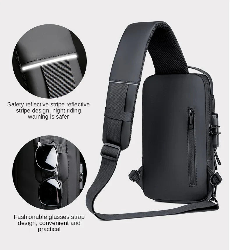 Multifunction Anti-Theft USB Charging Crossbody Shoulder Bag – Style Meets Security