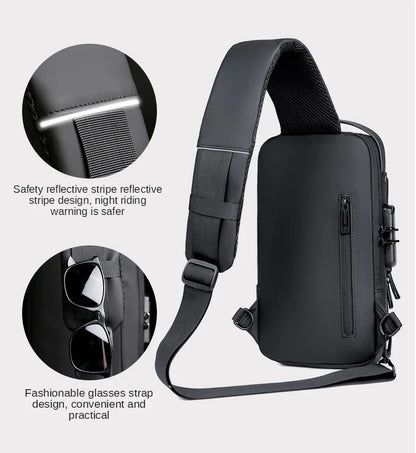 Multifunction Anti-Theft USB Charging Crossbody Shoulder Bag – Style Meets Security