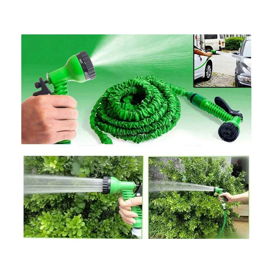 Expandable Hose Pipe with 7-Mode Nozzle – 100 FT
