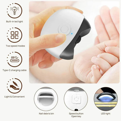 Automatic Electric Nail Clipper – Safe &amp; Gentle for Babies