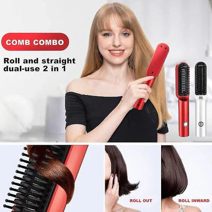 Hair Straightener Brush & Styler