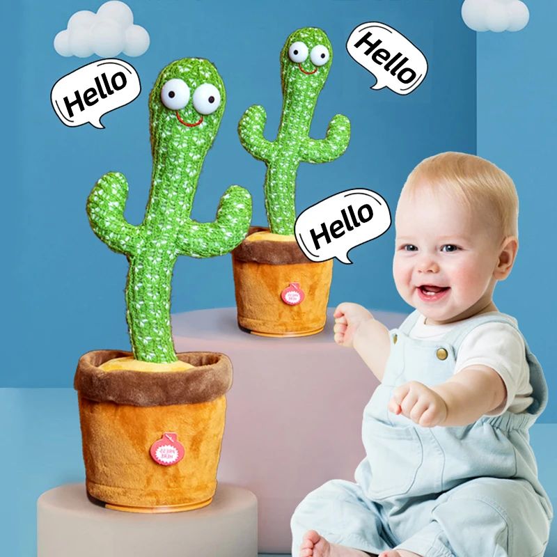 Dancing Cactus Toy – Sings, Dances &amp; Repeats What You Say
