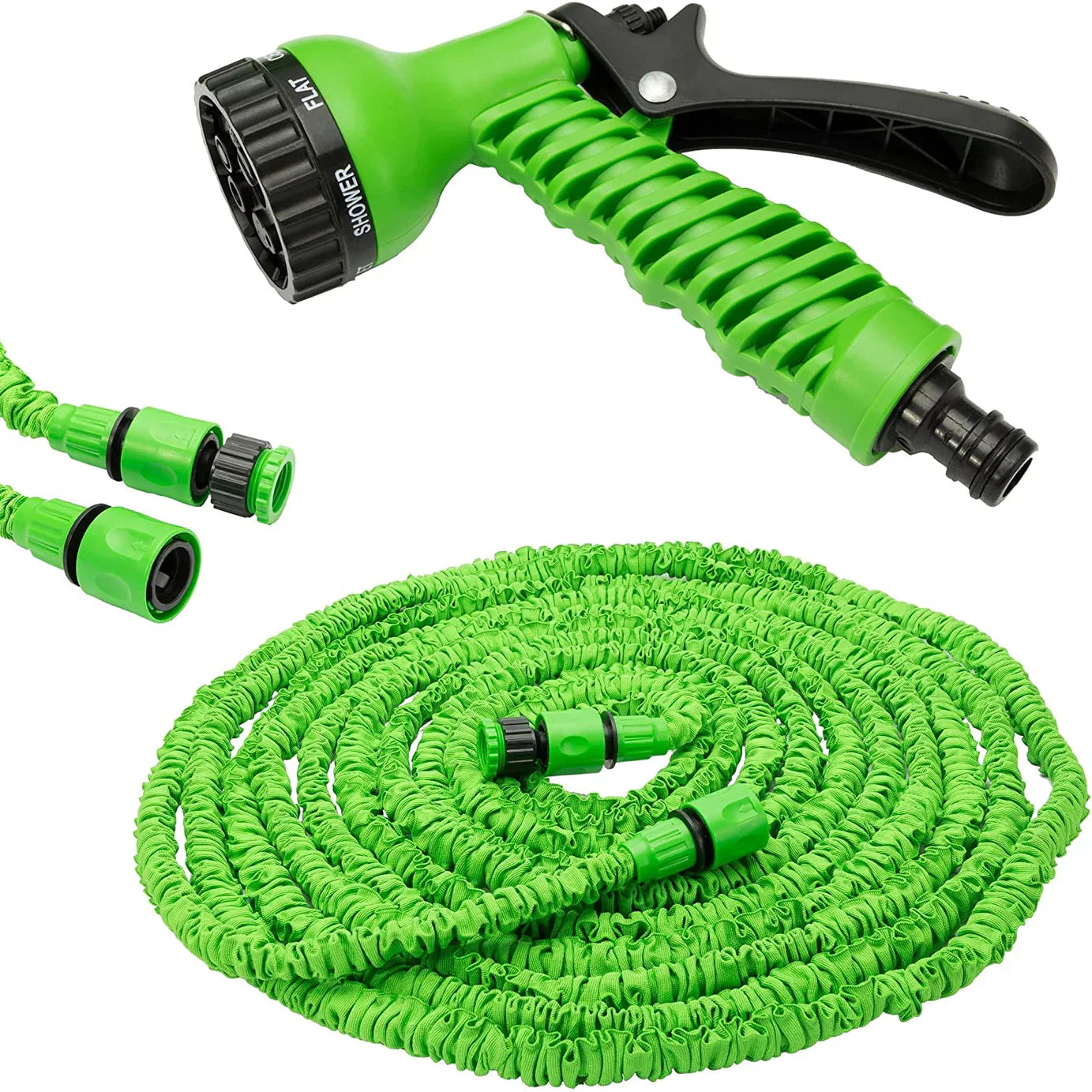 Expandable Hose Pipe with 7-Mode Nozzle – 100 FT