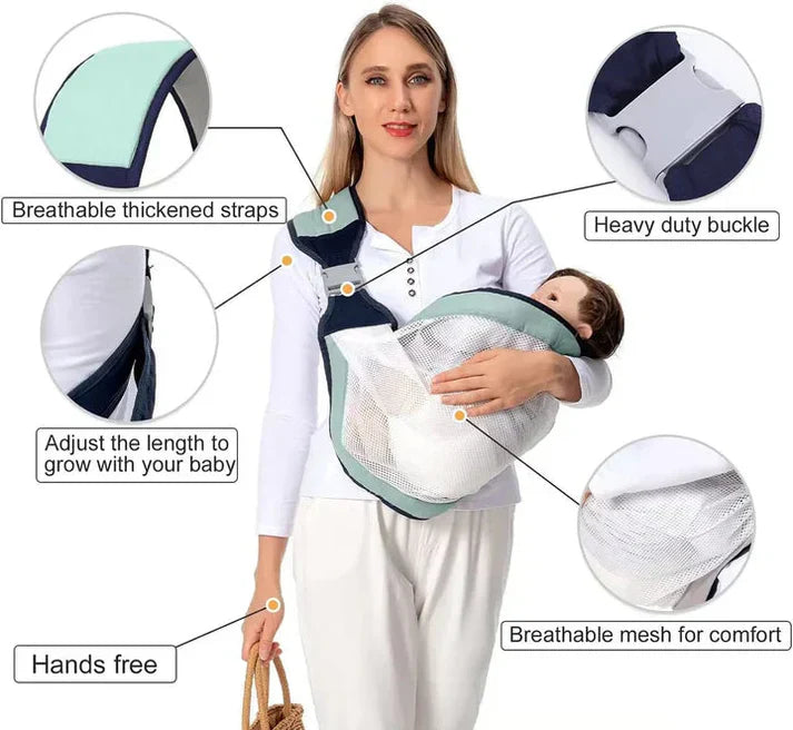 Newborn Baby Carrier Sling Wrap – Soft, Secure & Hands-Free