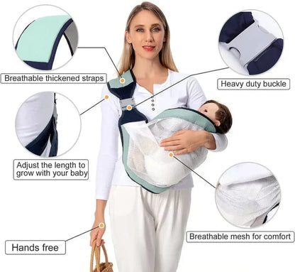 Newborn Baby Carrier Sling Wrap – Soft, Secure & Hands-Free