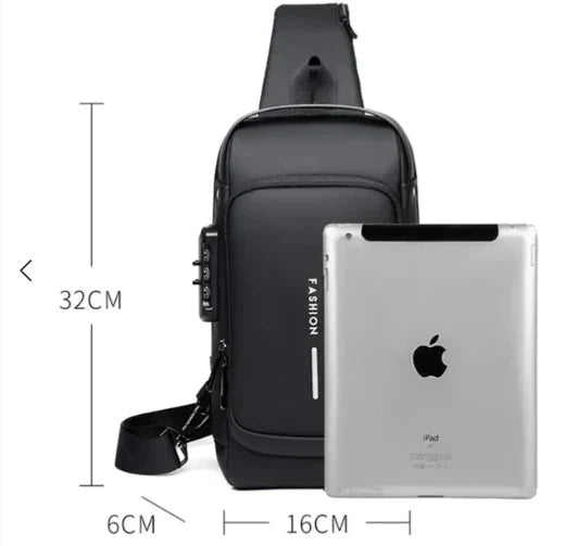 Multifunction Anti-Theft USB Charging Crossbody Shoulder Bag – Style Meets Security