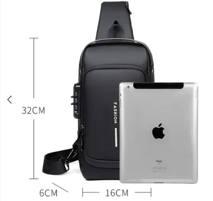 Multifunction Anti-Theft USB Charging Crossbody Shoulder Bag – Style Meets Security