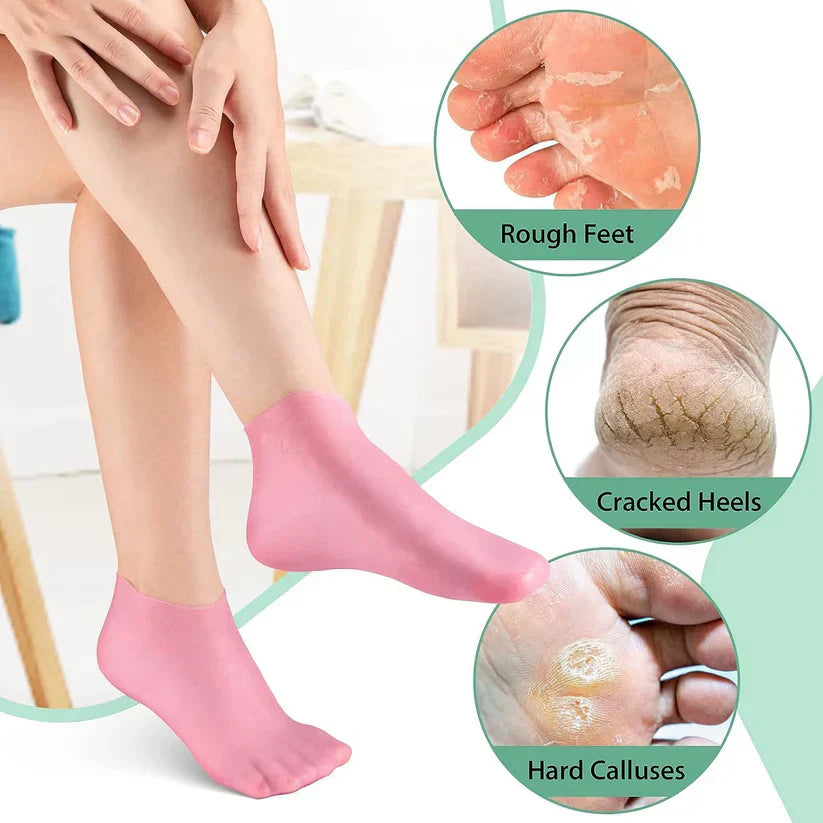 Reusable Moisturizing Silicone Socks – Soft, Smooth & Hydrated Feet