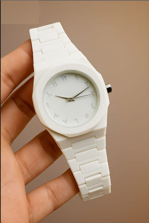 New Arriva White Arabic Aura Watch